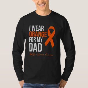 Ich trage Orange für meinen Vater MS Krieger Multi T-Shirt
