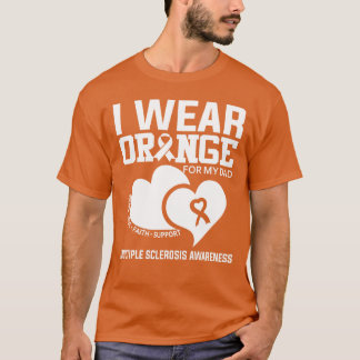 Ich trage Orange für meinen Vater Multiple Skleros T-Shirt