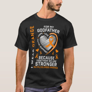 Ich trage Orange für meinen Vater Multiple Skleros T-Shirt