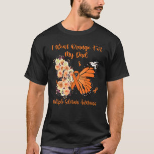 Ich trage Orange für meinen Vater Multiple Skleros T-Shirt