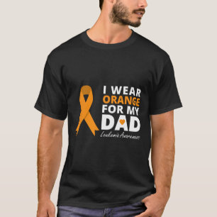 Ich trage Orange für meinen Vater Ribbon Familienk T-Shirt