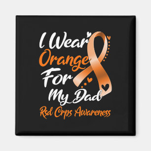 Ich trage Orange für meinen Vater Rsd Crps Bewusst Magnet