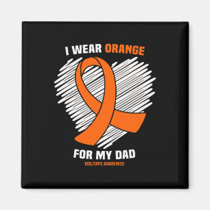Ich trage Orange für meinen Vater RSDCRPS Awarenes Magnet