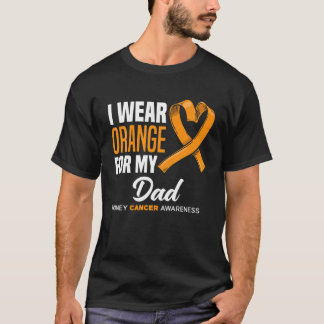 Ich trage Orange für meinen Vater Support Nierenkr T-Shirt
