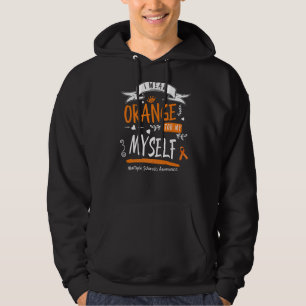 Ich trage Orange für mich selbst MS & Multiple Skl Hoodie