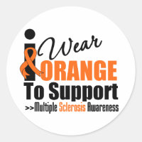 Ich trage Orange für Multiple Sklerose Awareness