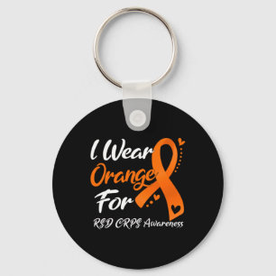Ich trage Orange für RSD Crps Sensibilität 1 Schlüsselanhänger