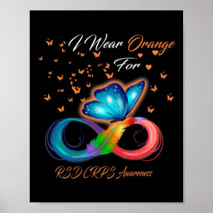 Ich trage Orange für RSD Crps Sensibilität 2 Poster