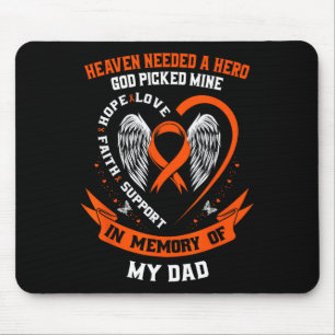Ich trage Orange in Erinnerung an meinen Vater Leu Mousepad