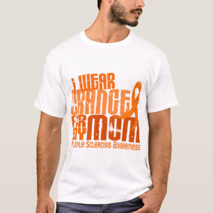 Ich trage orange Mama-mehrfache Sklerose T-Shirt
