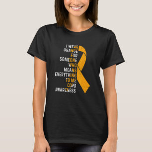 Ich trage Orange Ribbon COPD Awareness Support Squ T-Shirt