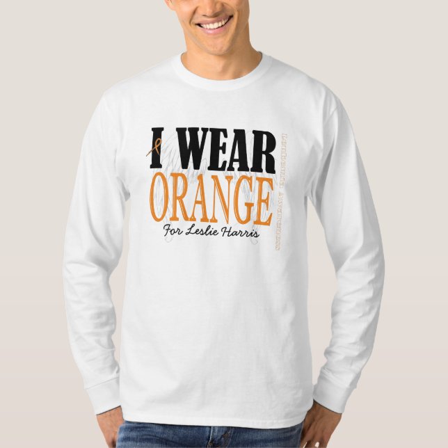 ICH TRAGE ORANGE T-Shirt (Vorderseite)