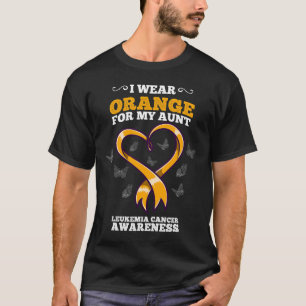 Ich trage Orange Tante Leukämie Krebsbewusstsein B T-Shirt