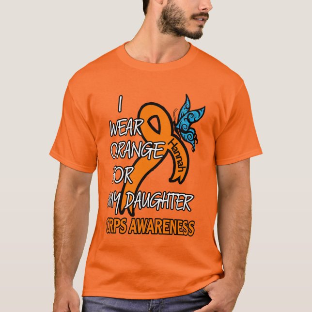 Ich trage Orange/Tochter...Hannah T-Shirt (Vorderseite)