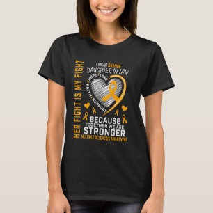 Ich trage Orange Tochter Schwiegermutter Multiple T-Shirt