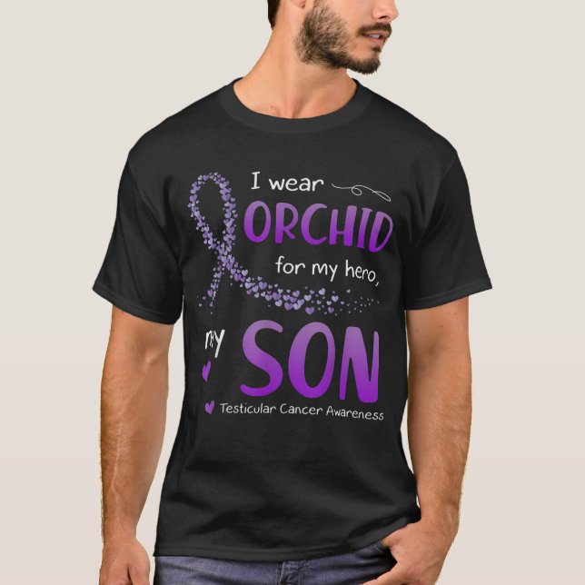 Ich trage Orchideen für das zarte Testikuläre T-Shirt (Vorderseite)