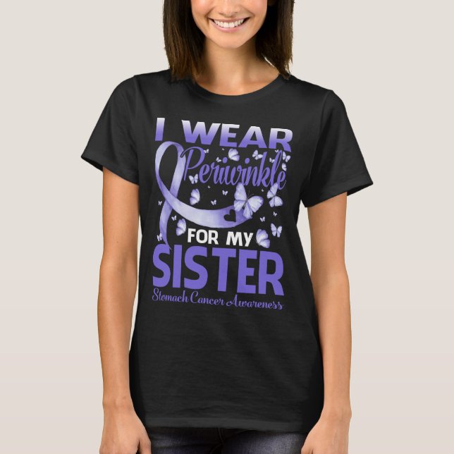 Ich trage Periwinkle für meine Schwester Ösophagus T-Shirt (Vorderseite)