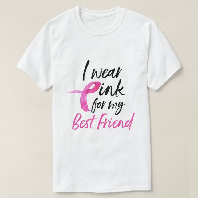 Ich trage Pink für mein bester Freund Shirt Brustk (Design vorne)