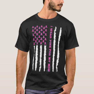 Ich trage Pink für meine Mutter Brustkrebsbewussts T-Shirt