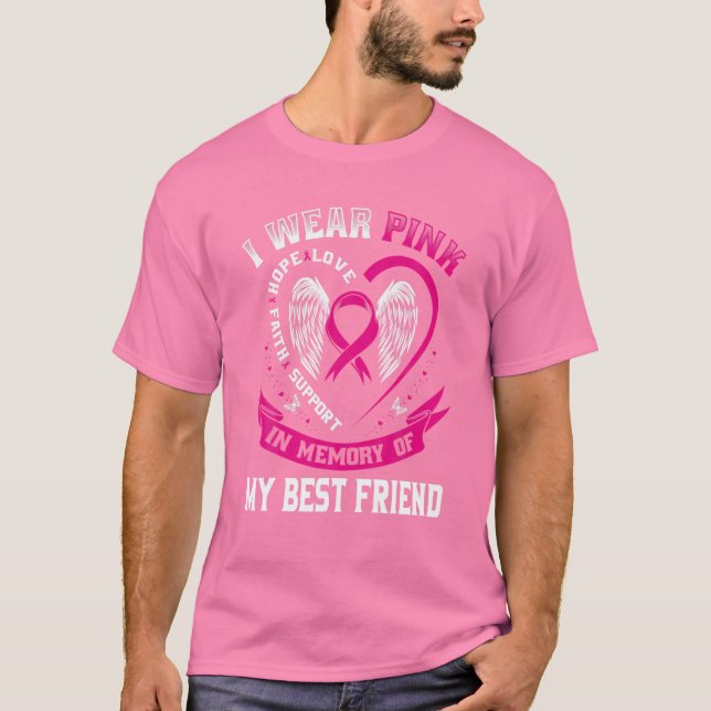 Ich trage Pink in Erinnerung an den besten freitei T-Shirt (Vorderseite)