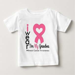 Ich trage rosa Band für meinen Oma-Brustkrebs Baby T-shirt