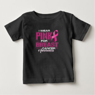 Ich trage Rosa für Brustkrebs-Bewusstsein Baby T-shirt