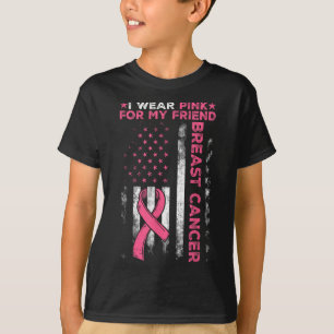 Ich trage Rosa für das Bewusstsein meiner Freundin T-Shirt