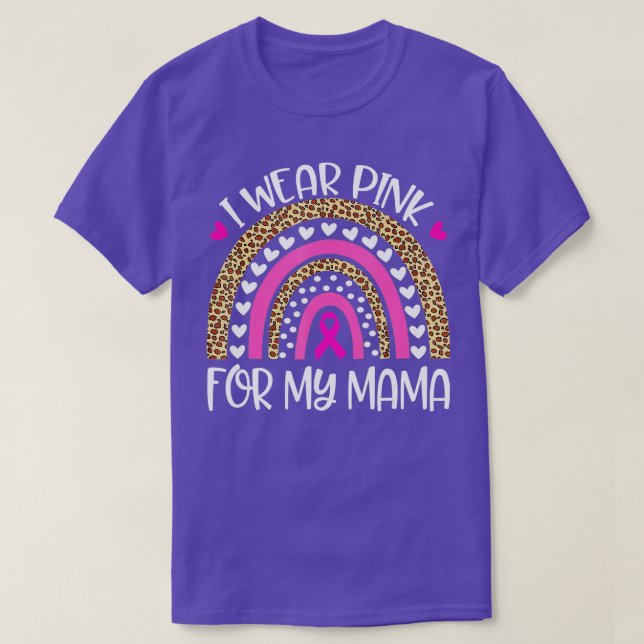 Ich trage Rosa für Mama-Brustkrebs-Aufklärungshilf T-Shirt (Design vorne)