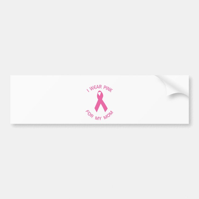 Ich trage Rosa für mein Autoaufkleber (Vorne)