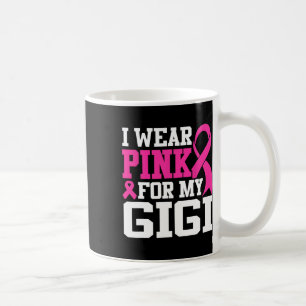 Ich trage Rosa für mein Gigi-Brustkrebs-Bewusstsei Kaffeetasse