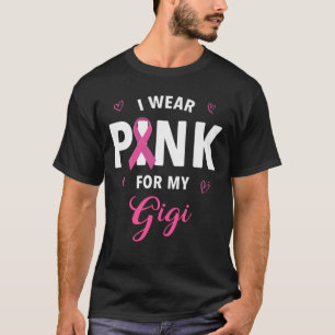 Ich trage Rosa für mein Gigi-Brustkrebs-Bewusstsei T-Shirt