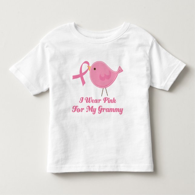 Ich trage Rosa für mein Grammy Kleinkind T-shirt (Vorderseite)