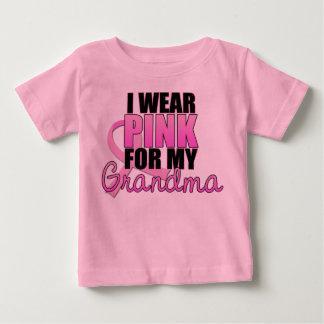 Ich trage Rosa für mein Oma - Brustkrebs Baby T-shirt