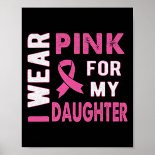 Ich trage Rosa für meine Brustkrebserwartungen mei Poster
