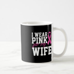 Ich trage Rosa für meine Frau Brustkrebsmonat Unte Kaffeetasse