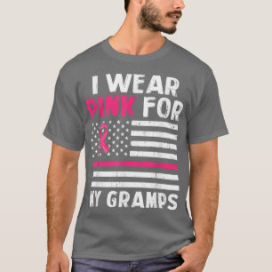 Ich trage Rosa für meine Gramps, rosa Ribbon Brust T-Shirt