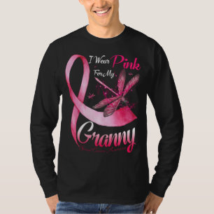 Ich trage Rosa für meine Großartige Libelle Pink R T-Shirt