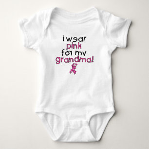 Ich trage Rosa für meine Großmutter ($18,95) Baby Strampler