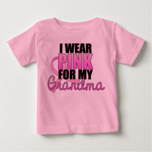 Ich trage Rosa für meine Großmutter - Brustkrebs Baby T-shirt