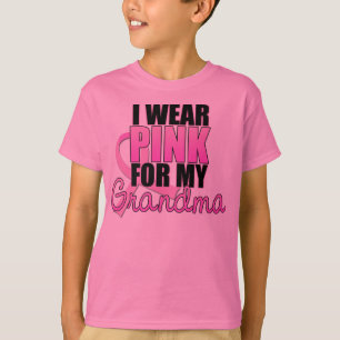 Ich trage Rosa für meine Großmutter - Brustkrebs T-Shirt
