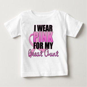 Ich trage Rosa für meine Großtante - Brustkrebs Baby T-shirt