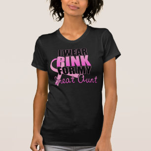Ich trage Rosa für meine Großtante - Brustkrebs T-Shirt