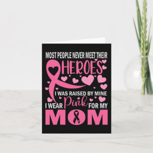Ich trage Rosa für meine Mama Brustkrebs-Bewusstse Karte