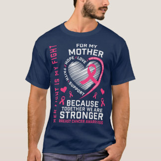 Ich trage Rosa für meine Mama Brustkrebs-Bewusstse T-Shirt