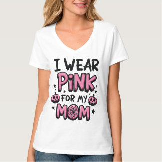 Ich trage Rosa für meine Mama Brustkrebs-Bewusstse T-Shirt