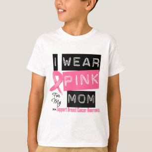 Ich trage Rosa für meine Mama Brustkrebs T-Shirt