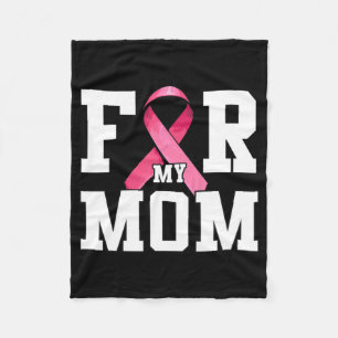 Ich trage Rosa für meine Mama rosa Ribbon Brustkre Fleecedecke