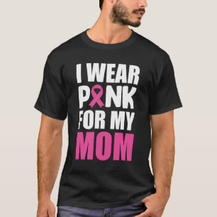 Ich trage rosa für meine Mama rosa Ribbon Brustkre T-Shirt