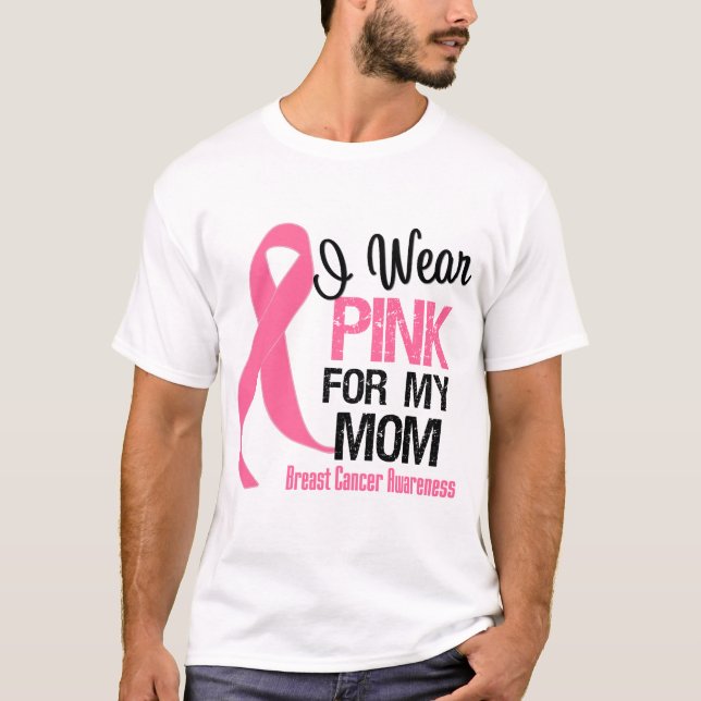 Ich trage Rosa für meine Mama T-Shirt (Vorderseite)