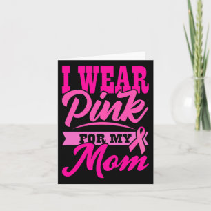 Ich trage Rosa für meine Mama, Weltkrebstag, Gesch Karte